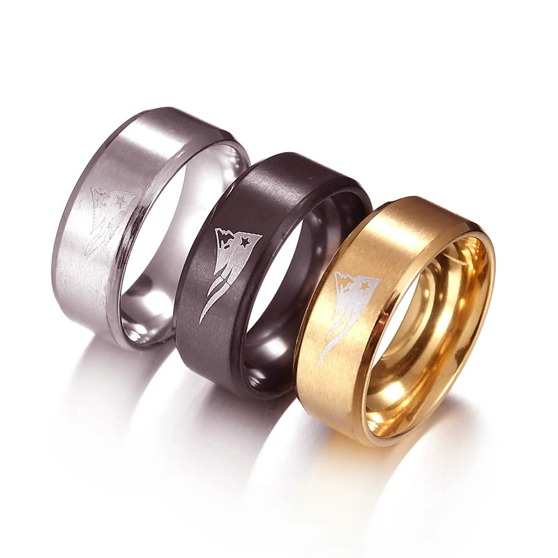 Новый Регби энтузиастов Нержавеющая сталь кольца для мужчин и женщин новый