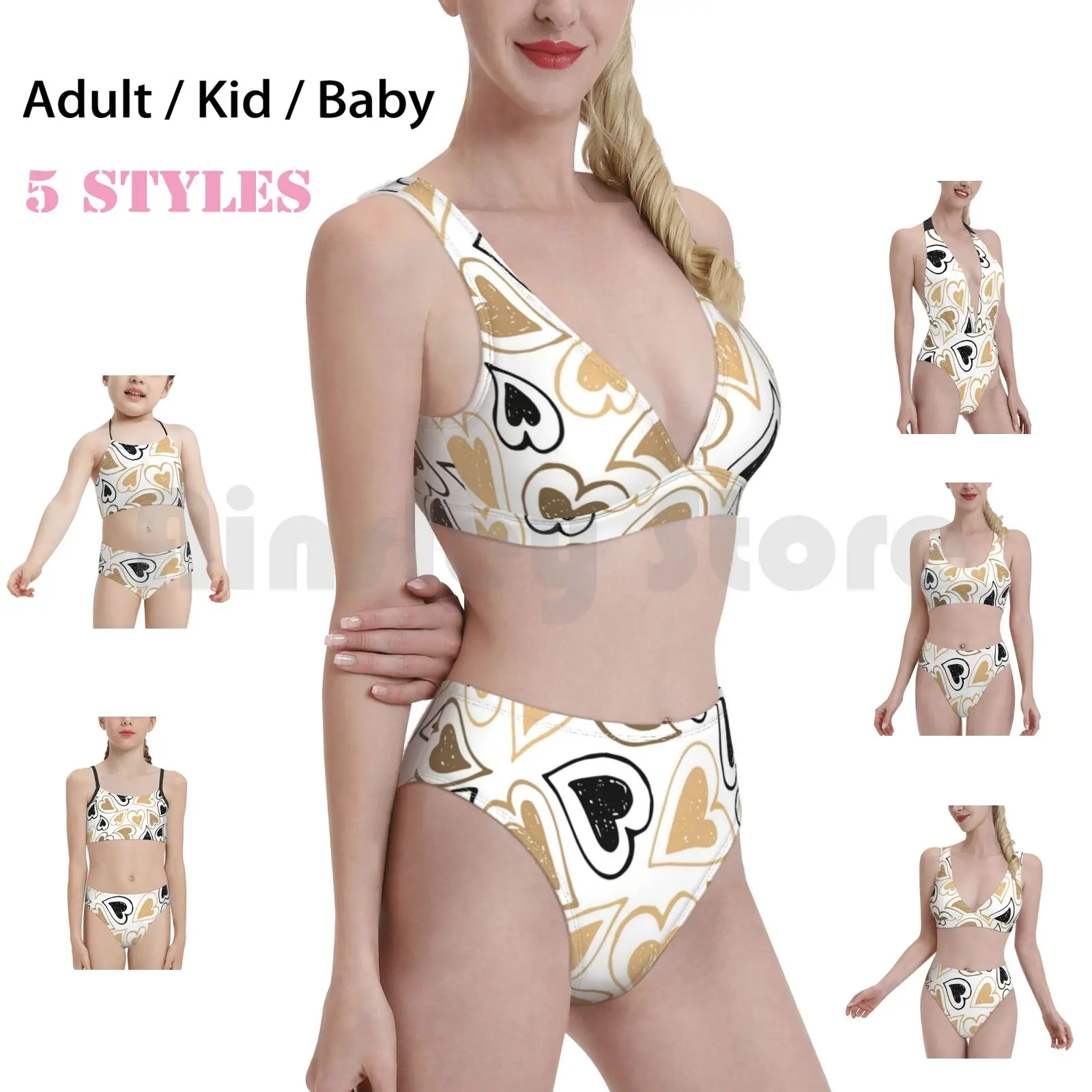 

Love And Heart For You Classic Swimsuit Bikini Padded High Waist Always Keep Fighting Akf Supernatural You Are Not
