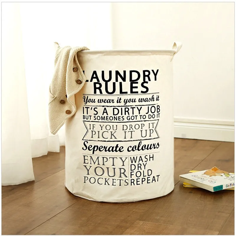 Очень большая корзина для хранения белья большой складной тканевый