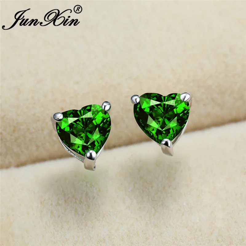 Женские маленькие серьги-гвоздики с кристаллами свадебные серьги белым золотым