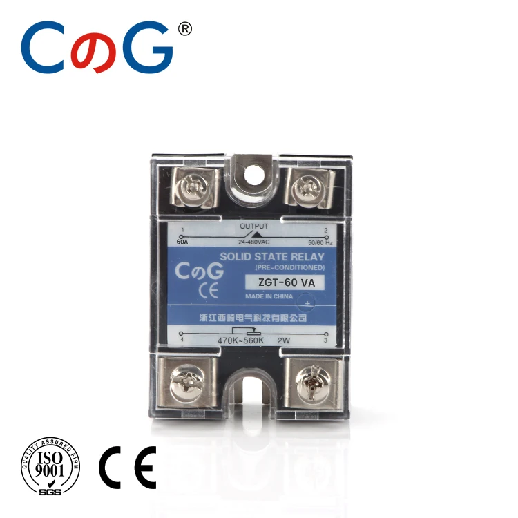 CG SSR 60VA 80VA 100VA однофазный регулятор напряжения реле теплоотвода 60A 80A 100A VA
