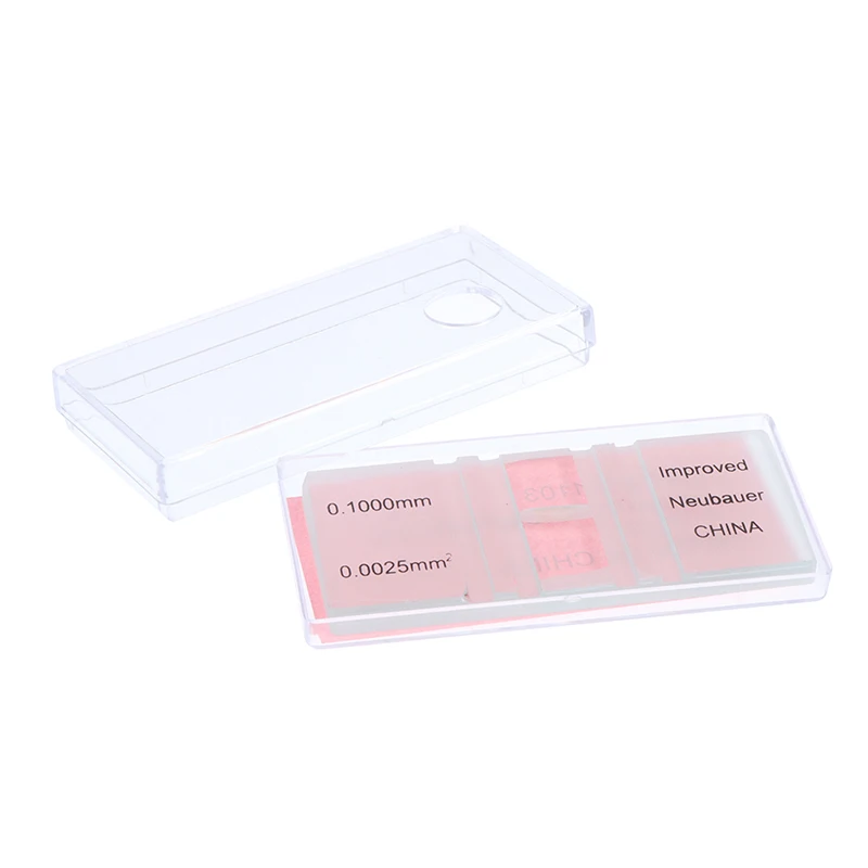 

1Pc Blood Cell Count Plate Glass Microscope Slide with Grid Counting Chambers