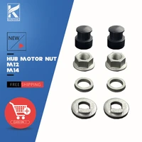 screw nut electric bicycle hub motor m12m14 washer spacer nut cover ebike accessories for 250w 3000w electric bike motor
