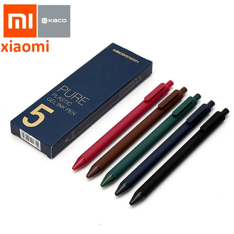 Ручка для подписи Xiaomi KACO 0 5 мм с гладкими чернилами|Шариковые ручки| |