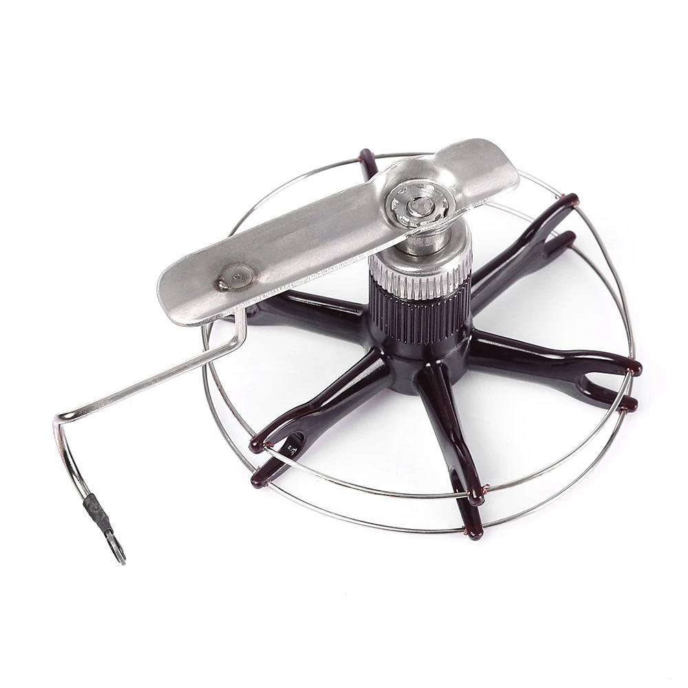 13%Portable Stainless Steel Eight Trigram Fish Spooler Hand Fishing Gear Reel Line Winder Feeder With Ceramic Guide Eye | Спорт и