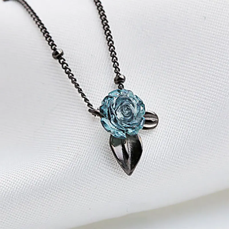 

S925 Silver Earrings Female Korean Sweet Red Earrings Temperament Rose Small Fresh Earrings Jewelry Set for Wedding