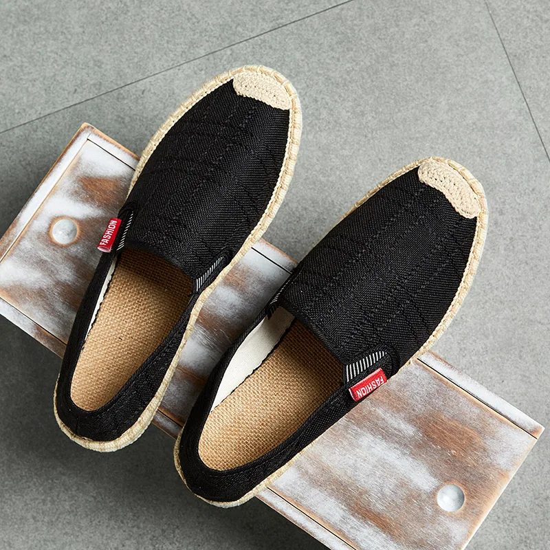 OUDINIAO/Мужская обувь Повседневная Мужская дышащая парусиновая повседневная