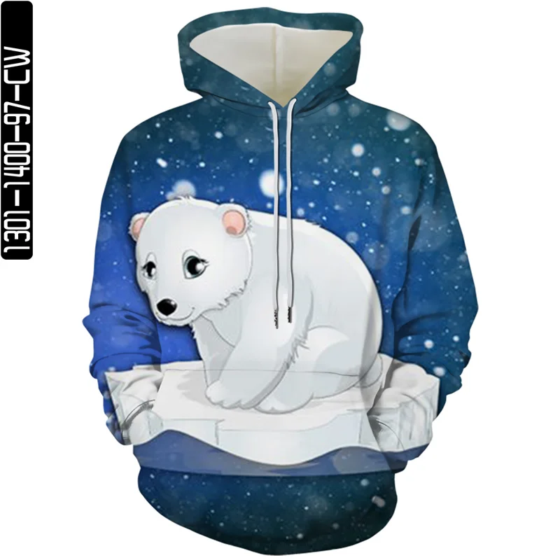 

Spring and Autumn Brand Pullover Men and Women Same Pullover Fashion Sportswear Streetwear Couple Pullover 3D Printing Bear