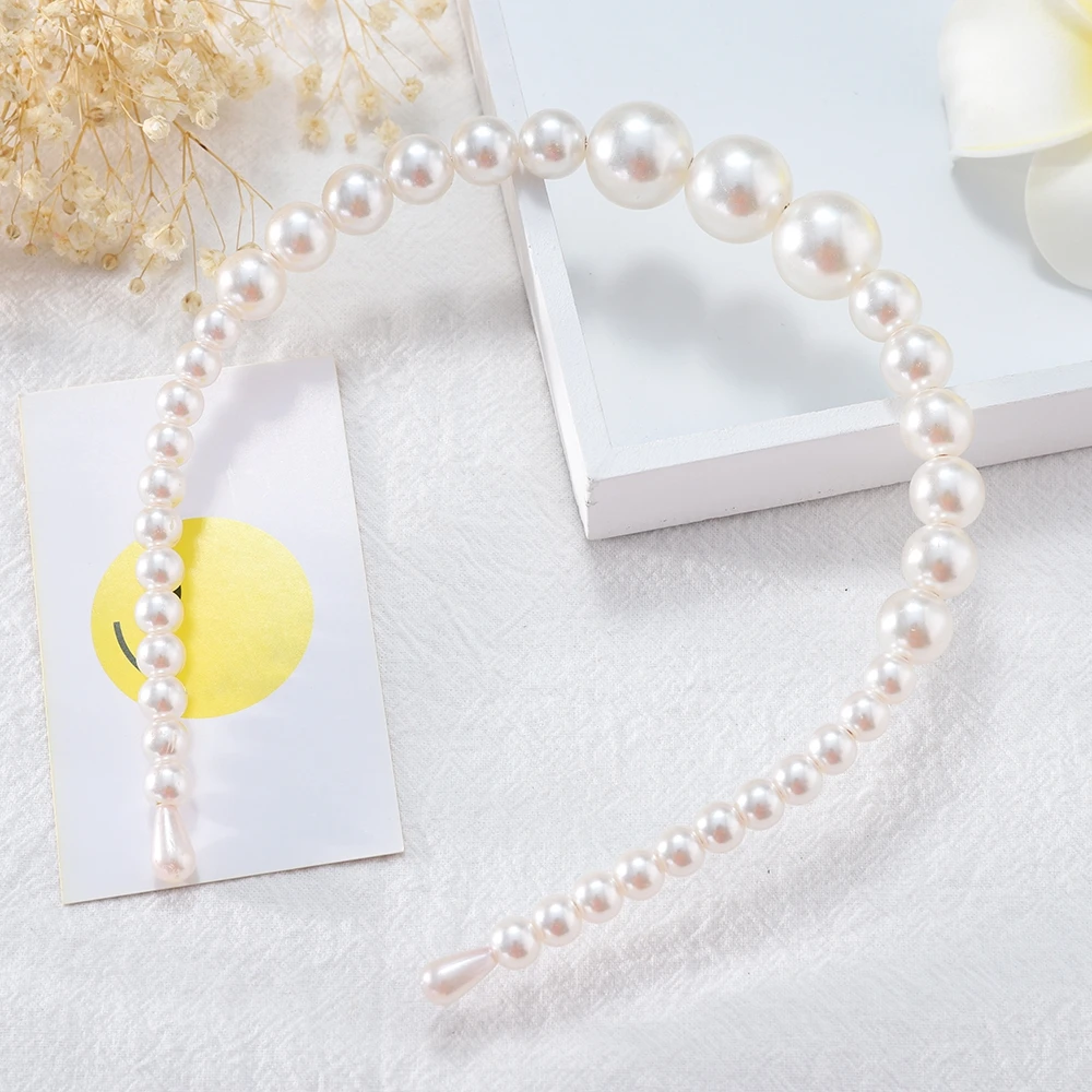 

Pearl Headbands for Women Hairbands Girls Vintage Retro Koran Hair Accessories Head Wear Hair Bow Wholesale