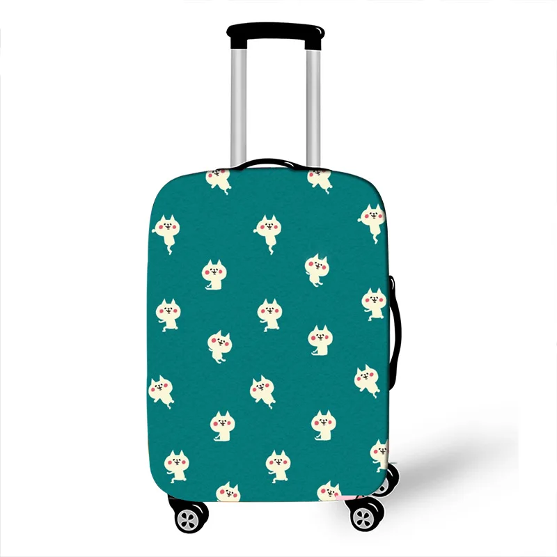7 Kawaii Animal Women Luggage Case Protective Cover Waterproof Thicken Elastic Suitcase Case Apply 18-32 Inch Travel Accessories - Цвет: 7