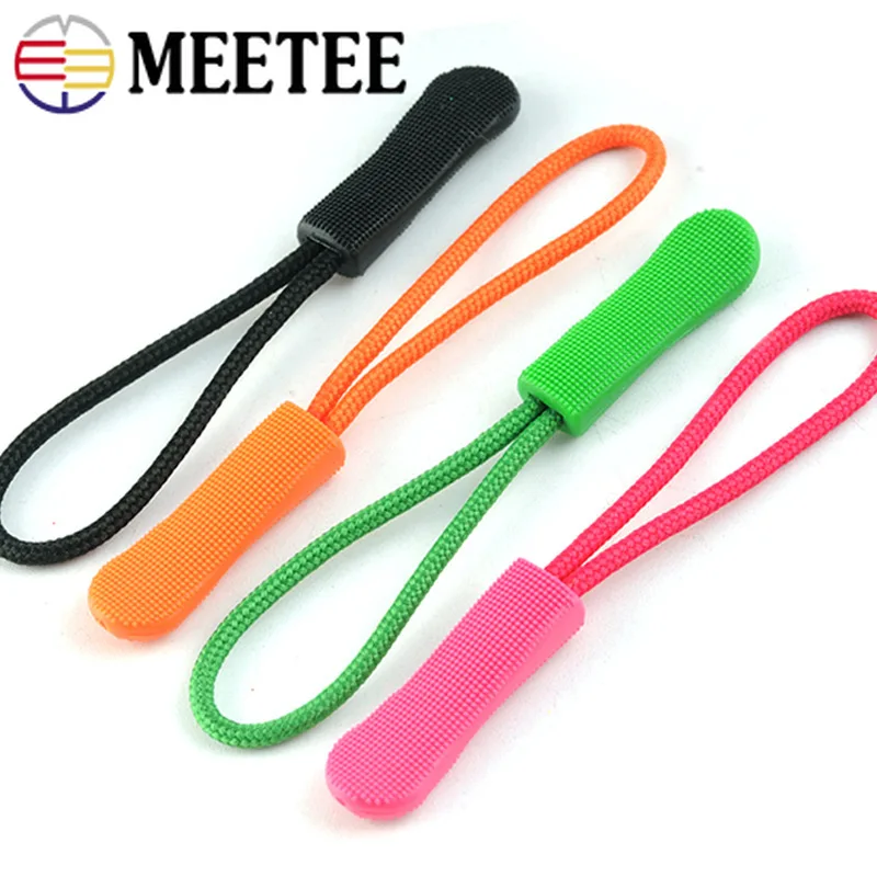 30 шт. разных цветов шнура на молнии тянет веревка концы замок молния зажим Пряжка