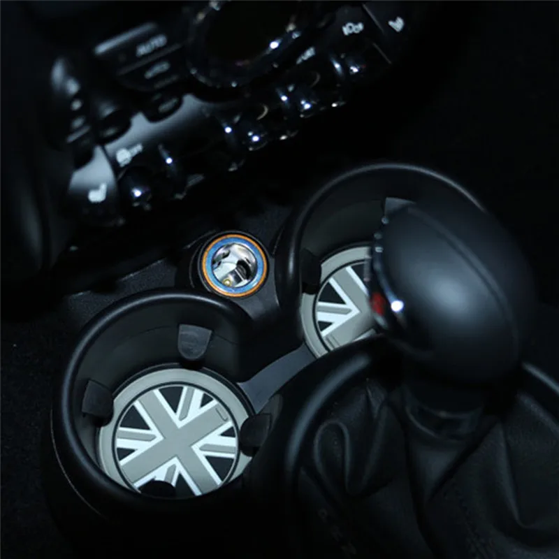 Автомобильный коврик для чашки гелевый силиконовый Противоскользящий BMW Mini Cooper| |