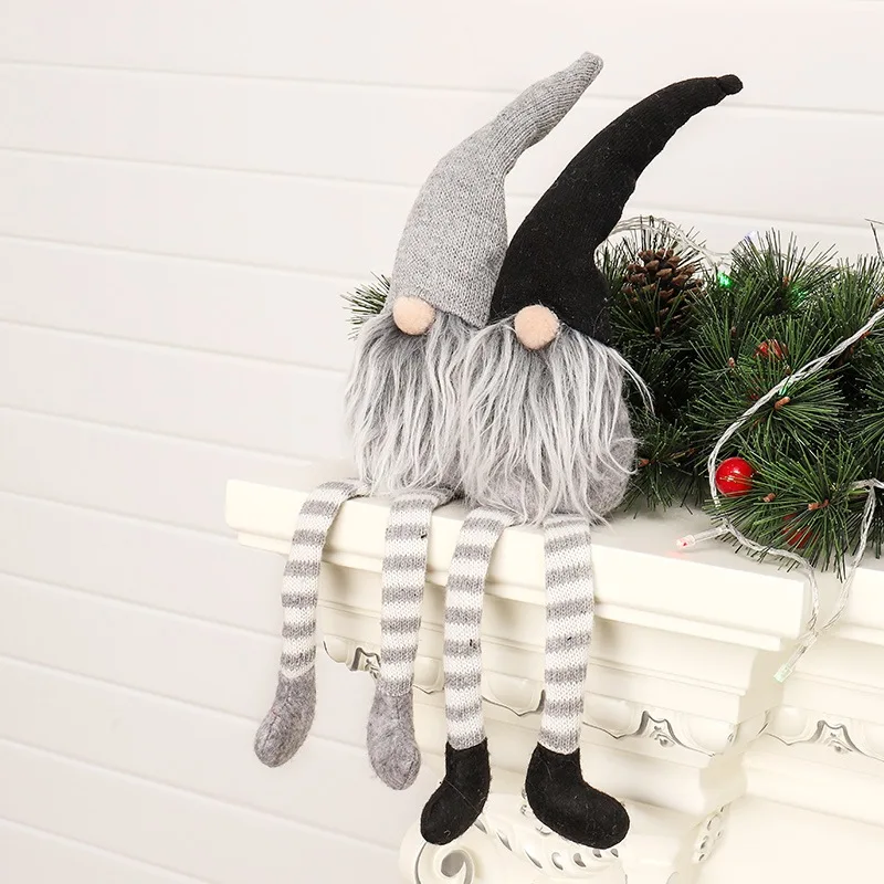 Merry Christmas Long Hat Swedish Santa Gnome Plush Doll Ornaments Handmade Elf Toy Holiday Home Party Decor 2020 New Year Gifts | Дом и сад