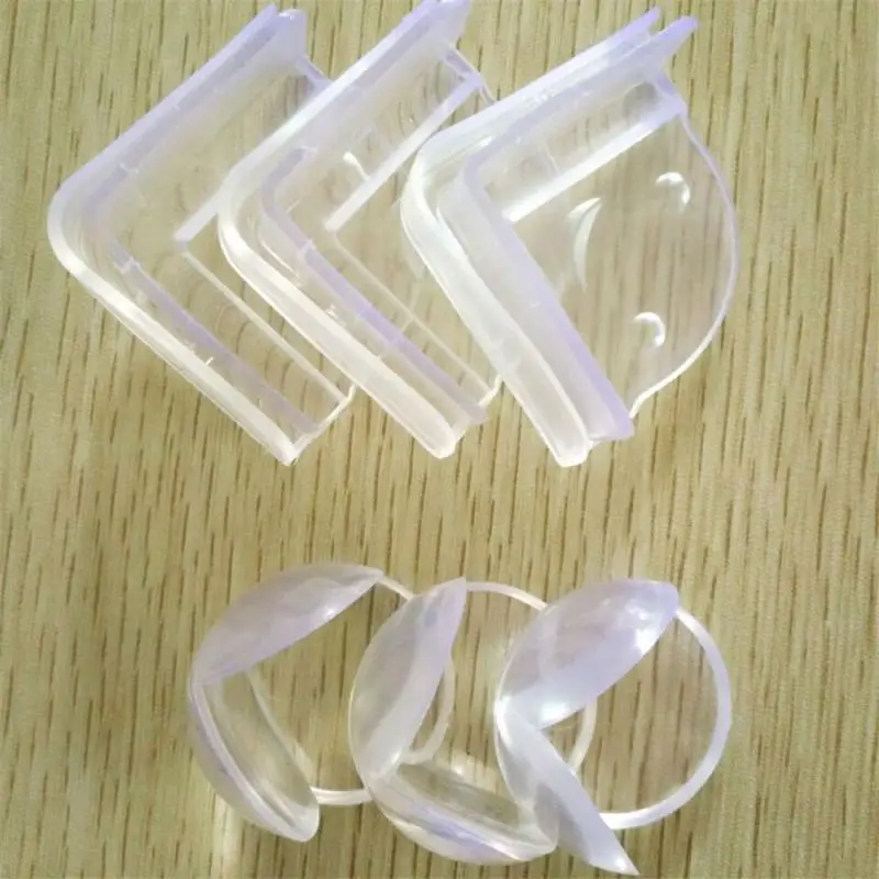 8pcs Anti-collision Corner Protection Pvc Transparent Elastic Thickened Spherical Child Safety |