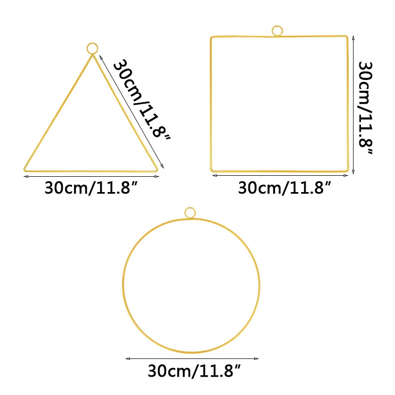 10 40cm golden metal hoop diy wreath round iron ring for home hanging decoration diy garland arts crafts supplies wedding decor free global shipping