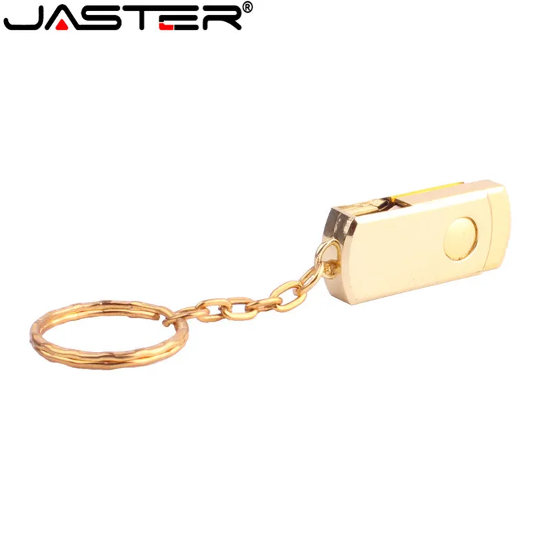 

JASTER stainless steel swivel USB Flash Drive Key Chain Pen Drive 4GB 8GB 16GB 32GB 64GB 128GB usb stick Pendrive Memory Stick