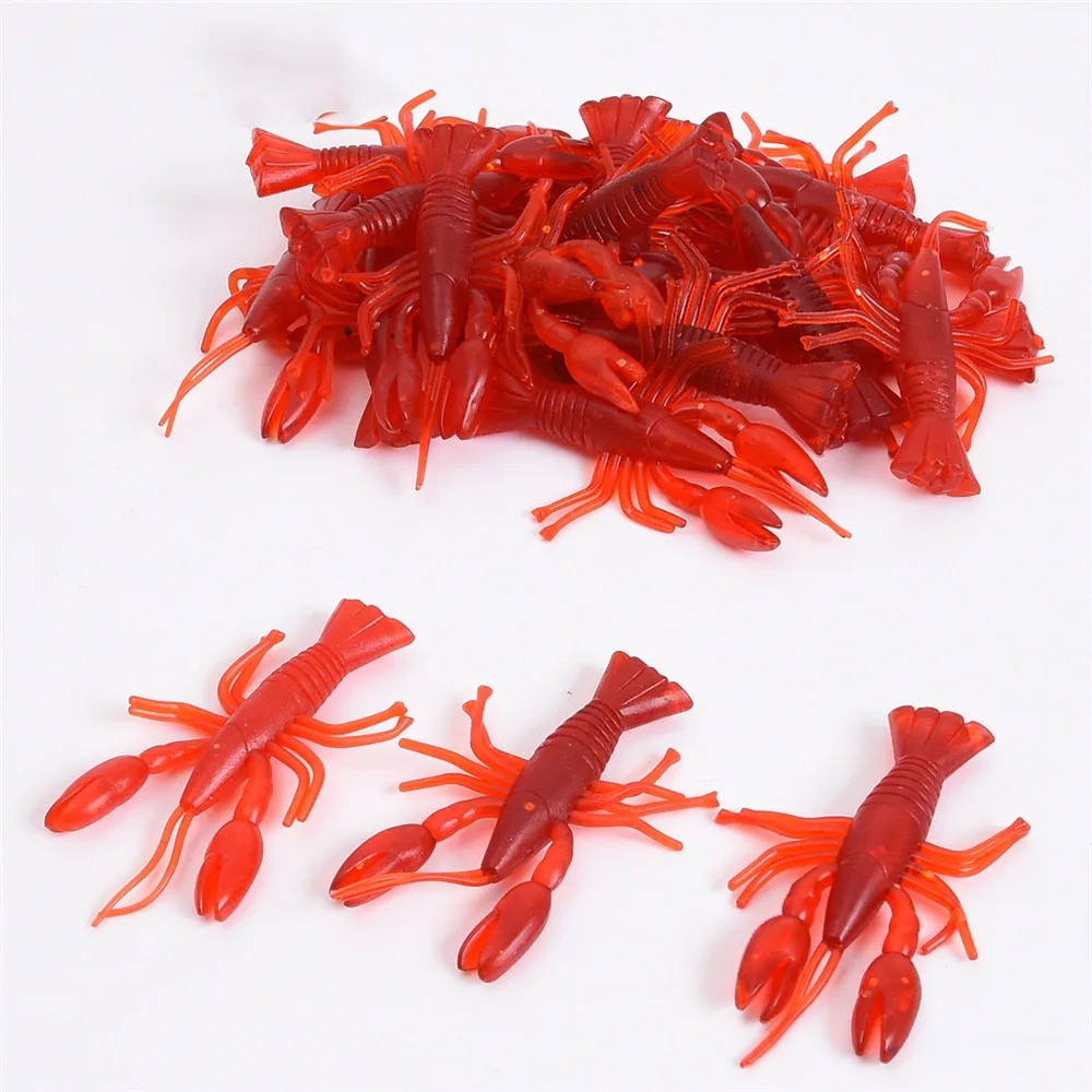 

20pcs Soft Baits Fishing Lures Soft Lure Jig Wobbler Swivel Rubber Shrimps Fishing Soft Shrimp Bass Fishing Tackle Tool