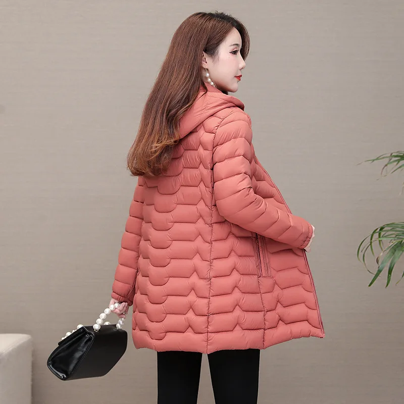 women winter jacket new style women's slim hooded detachable lightweight cotton jacket women coat