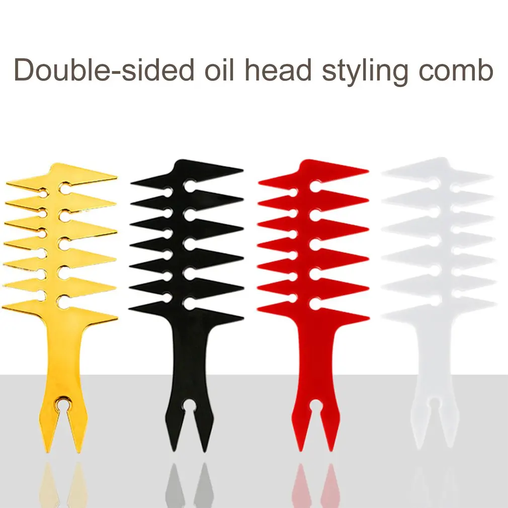 

Hair Styling Comb Professional Comb With Oil Head And Back Head Styling Large-tooth Texture Double-sided Comb