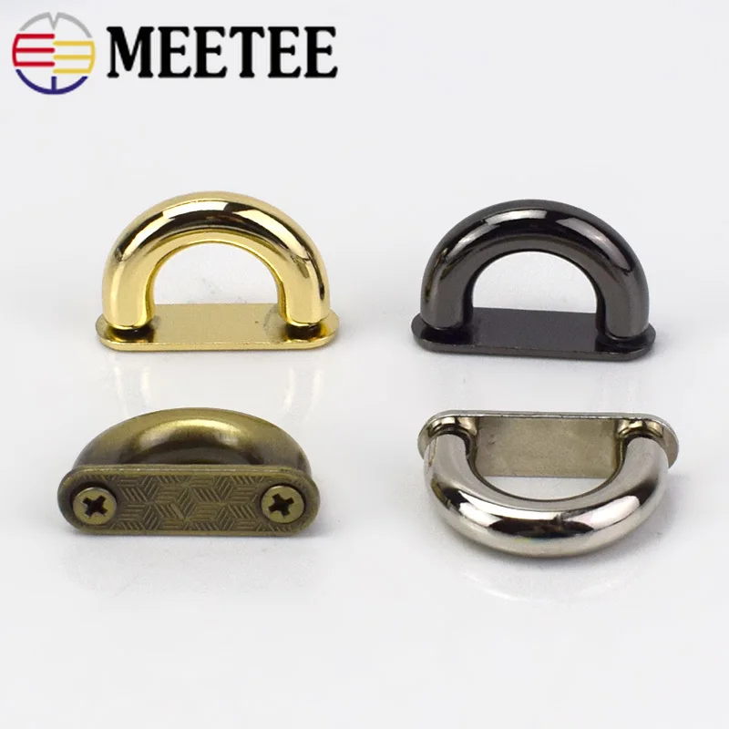 20 шт. металлические пряжки для сумок Meetee D образное кольцо модная АРКА мост с
