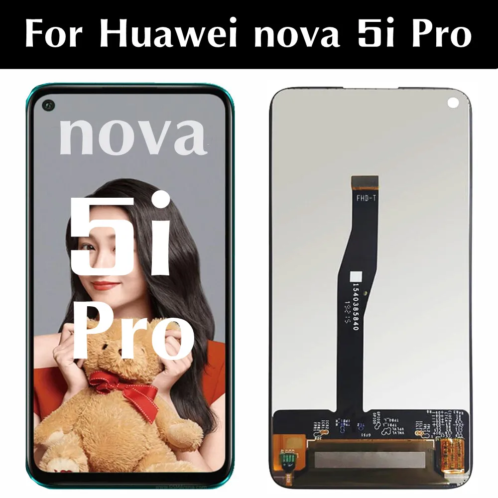 

ЖК-дисплей 6,26 дюйма для Huawei Nova 5i Pro SPN-AL00, SPN-TL00, ЖК-дисплей с сенсорным экраном, дигитайзер в сборе, замена