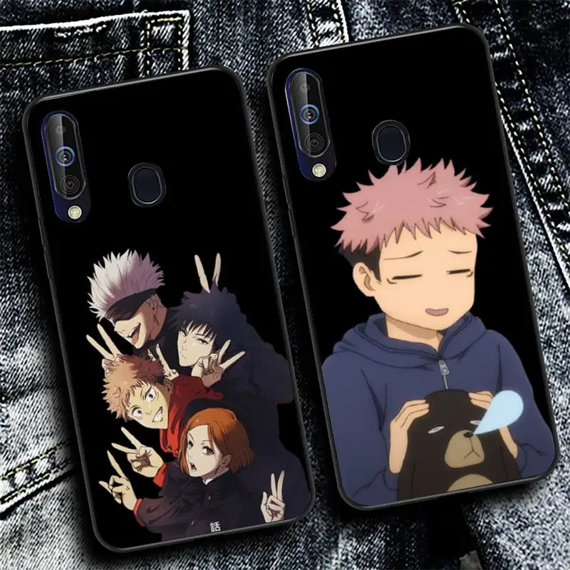 

Anime Jujutsu Kaisen Yuji Itadori Satoru Gojo Phone Case for Samsung A51 01 50 71 21S 70 31 40 30 10 20 S E 11 91 A7 A8 2018