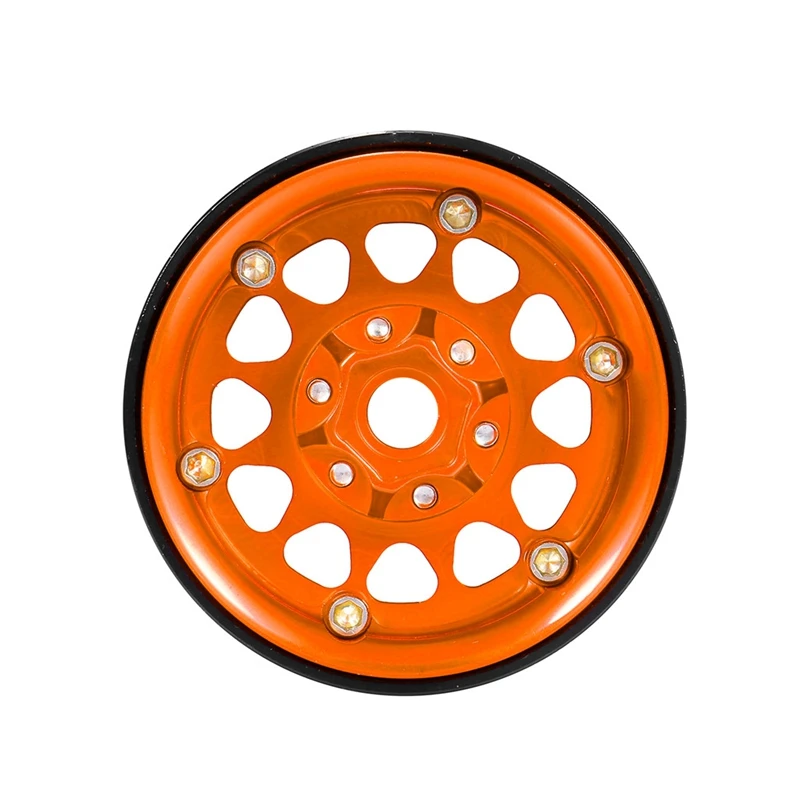 

for 1/10 Traxxas Hsp Redcat Rc4Wd Tamiya Axial SCX10 D90 HPI RC Car Spare Part 4PCS Metal 1.9 Beadlock Wheel Rim Hub