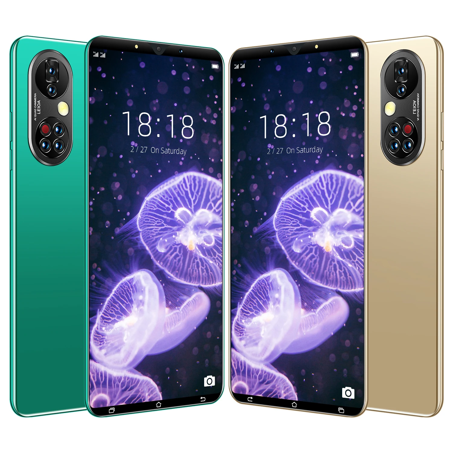 

P50pro Cheap HD Smartphone 5.3Inch 8+256GB Face Fingerprint Unlock Dual SIM Andriod 11 13+21MP Camera 10 Core MTK6889