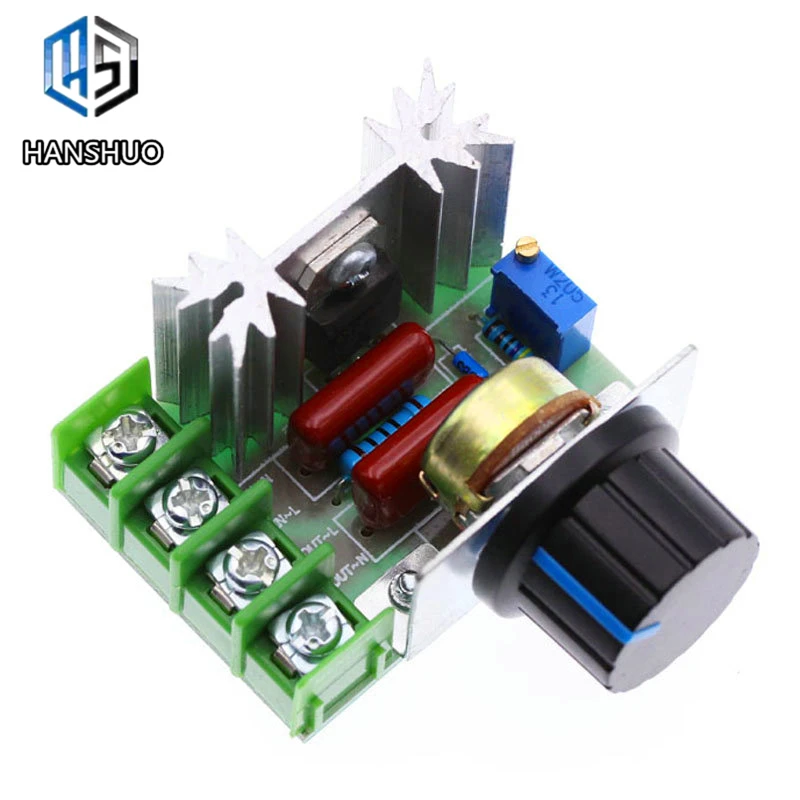 AC 220V 2000W SCR регулятор напряжения уменьшение Диммеры Регулятор скорости термостат