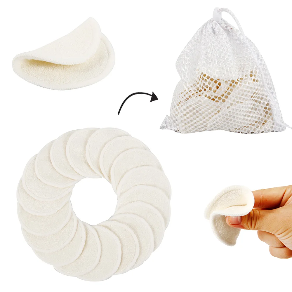 Подушечки для снятия макияжа многоразовые хлопковые подушечки моющиеся