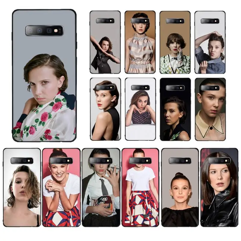 

MaiYaCa Millie Bobby Brown Phone Case for Samsung S10 21 20 9 8 plus lite S20 UlTRA 7edge