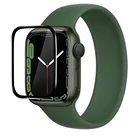 Защита экрана для Apple Watch band 45 мм 41 мм 44 мм 40 мм 42 мм38 мм, мягкая пленка для iwatch, аксессуары для часов apple watch 5 4 3 se 6 7