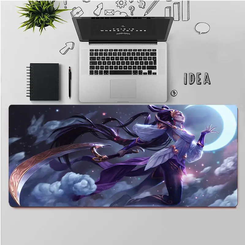 

Maiya High Quality Lunar Goddess Diana Locking Edge Mouse Pad Game Free Shipping Large Mouse Pad Keyboards Mat