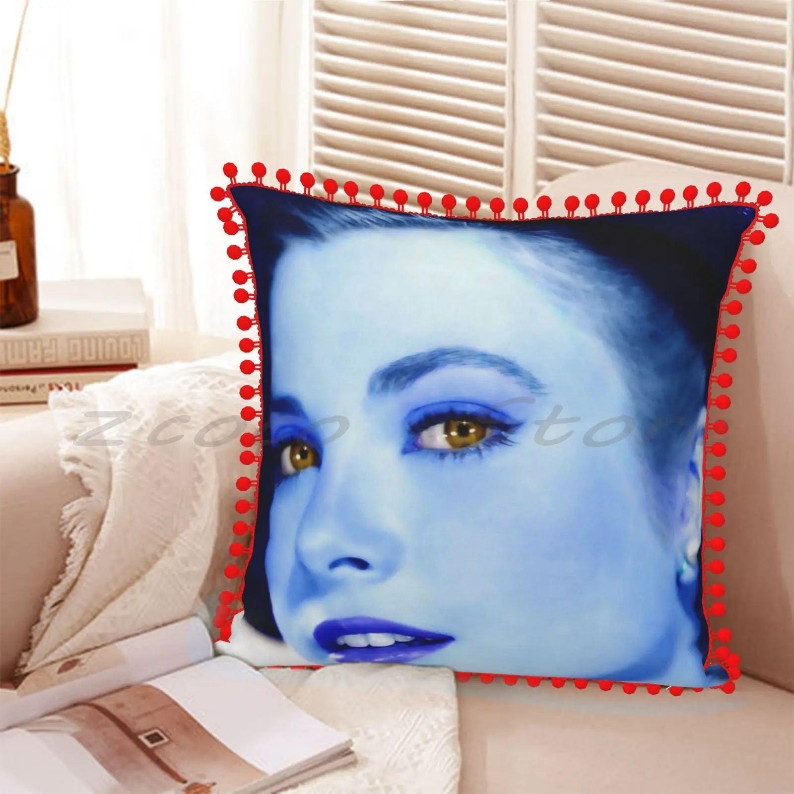 Наволочка из льняной плюшевой ткани с изображением изящности на заказ чехол для