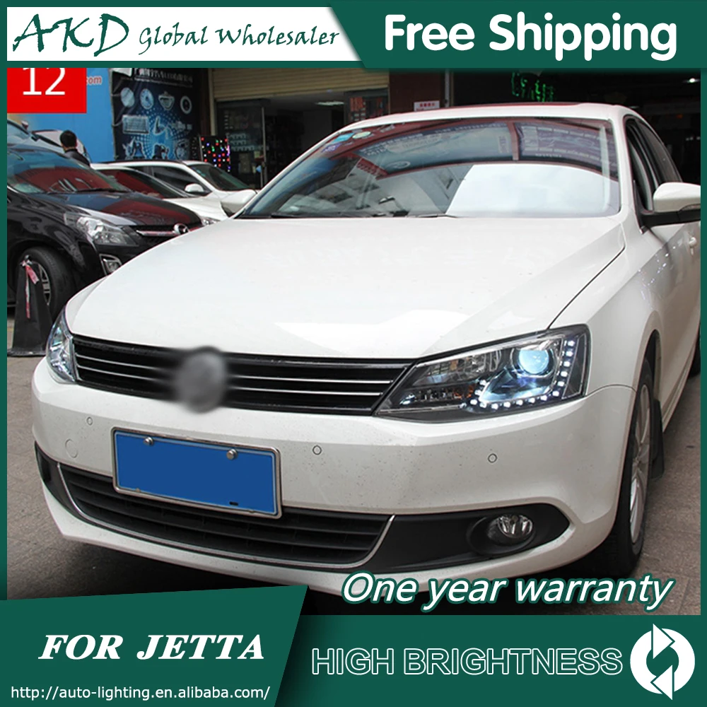 Фары для VW 2011-2019 Jetta GLI MK6 DRL дневные ходовые огни передняя фара светодиодная