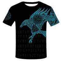 2021 mans t shirt 3d printed viking tattoo pattern oversized tshirt short sleeved harajuku t shirt for men fashion hip hop