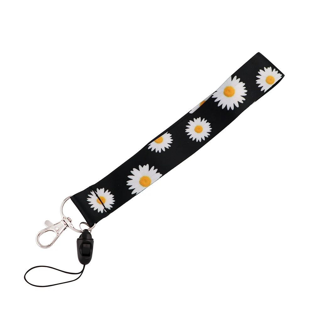 

JF815 Cellphone Straps For USB Badge Holder DIY Hanging Rope Keychain Little Daisy Lanyard Neck Strap For Phone Buttons ID Card