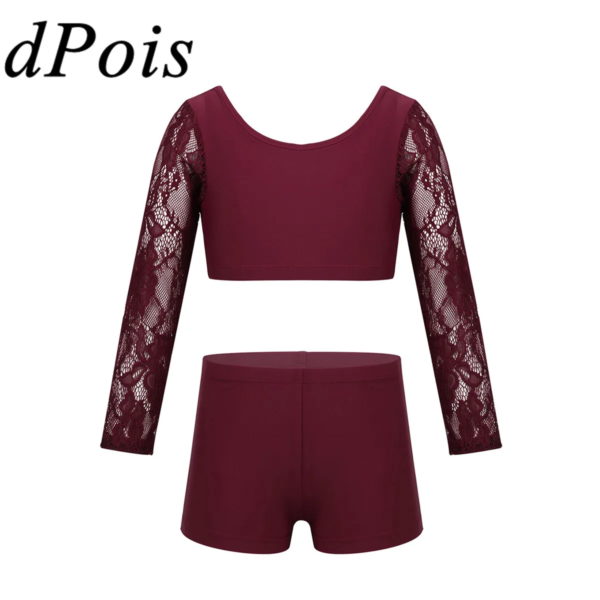 Детский топ для балета и танцев Короткие трусы костюм из двух предметов Костюм