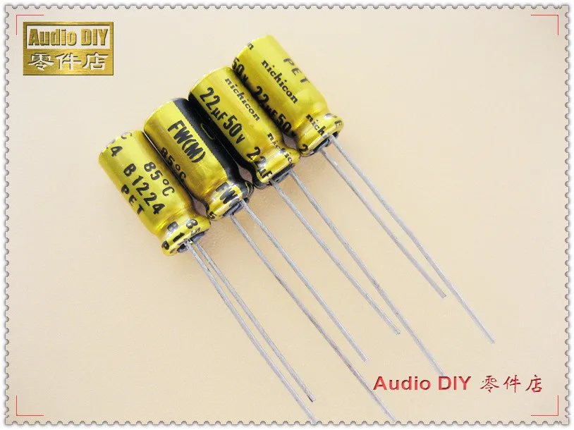 10pcs Nichicon FW Series 22uF 50V22uF Audio Electrolytic Capacitor | Электронные компоненты и принадлежности