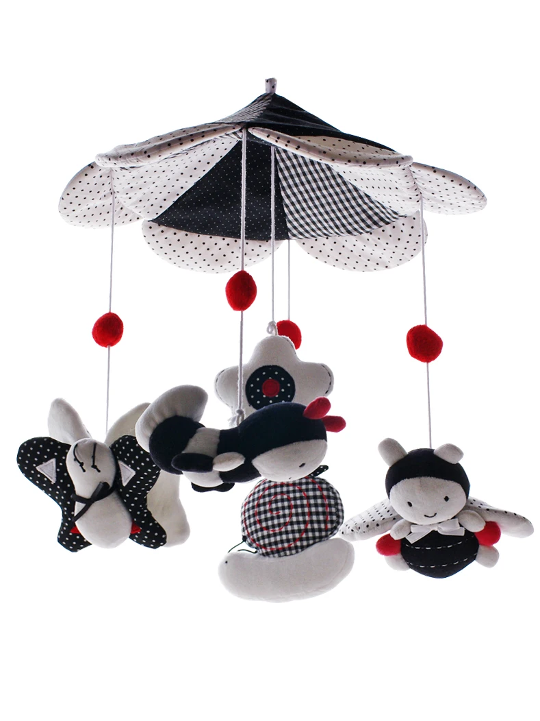 Детская игрушка на коляску кроватку колокольчик плюшевая детская мягкая возраст