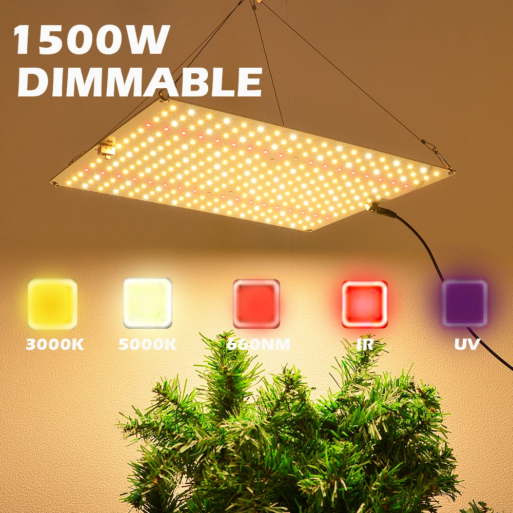 LED Grow Light Dimmable 1200W Samsung LM281b+ Diodes Full Spectrum High PPFD For 3x3FT Coverage Veg and Blooming | Лампы и освещение