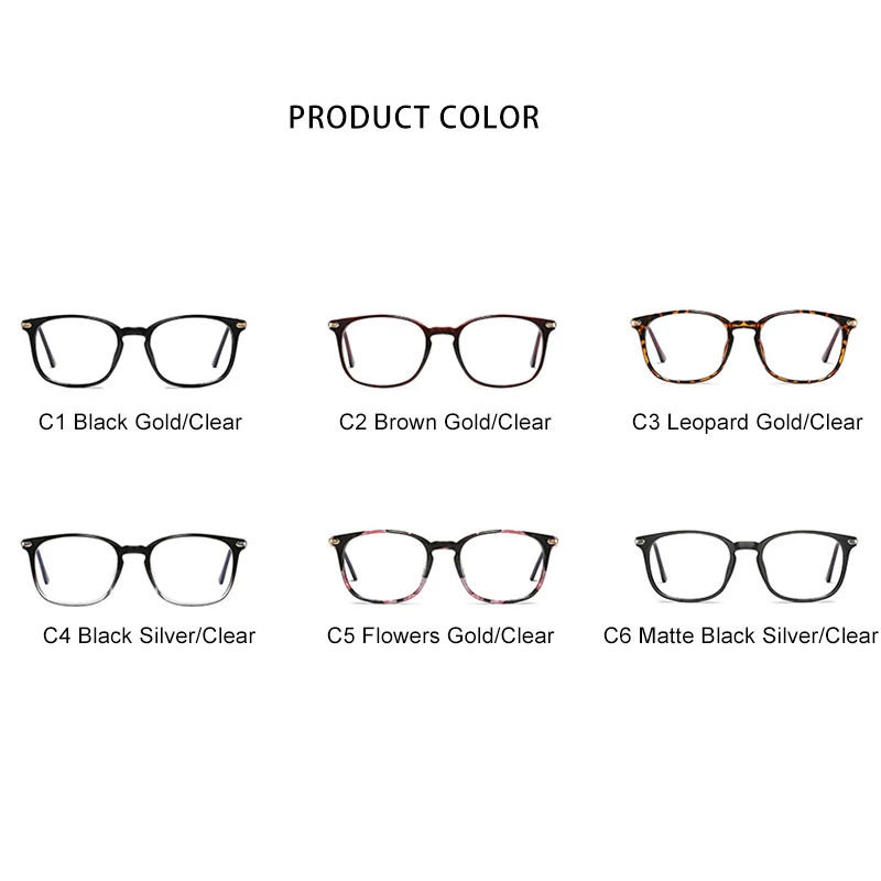 Женские квадратные очки Royal Girl 2020 брендовые прозрачные линзы для близорукости