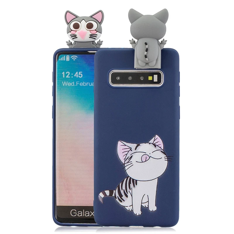 3D Rabbit Bear Stand Toys Cartoon S10 Case For Samsung S8 S9 Plus S10e Lite Unicorn Cover |