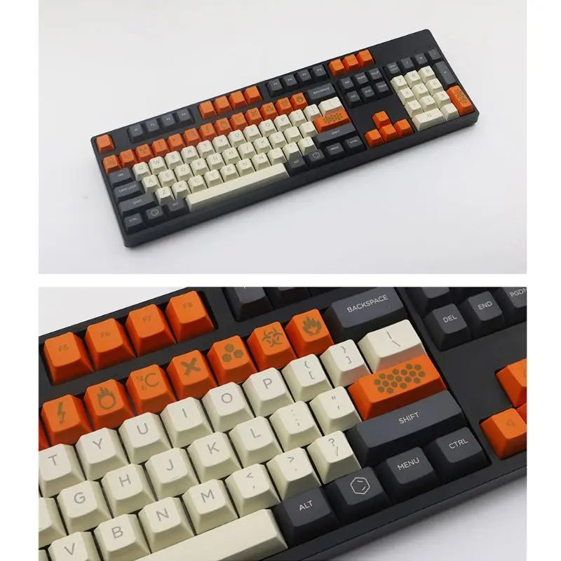 Карбоновый цвет 104 + 21 ключ лазерная резьба OEM профиль PBT для filco Cherry 3850 3000
