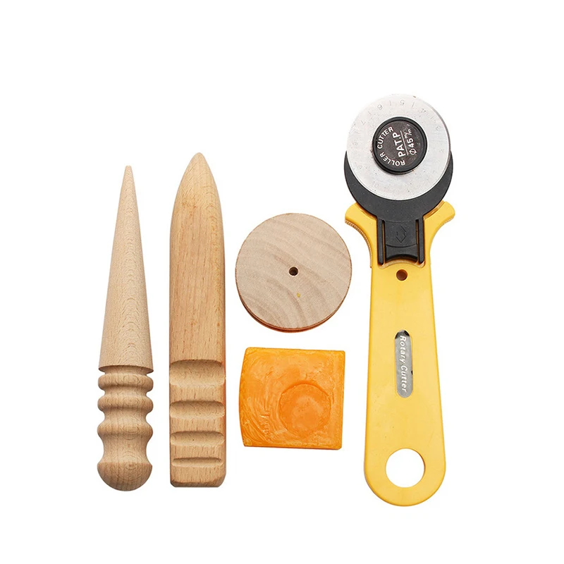 

Sanbest Professional Leather Craft Tools Kit Hand Sewing Stitching Punch Carving Work Saddle Groover Set Accessories DIY