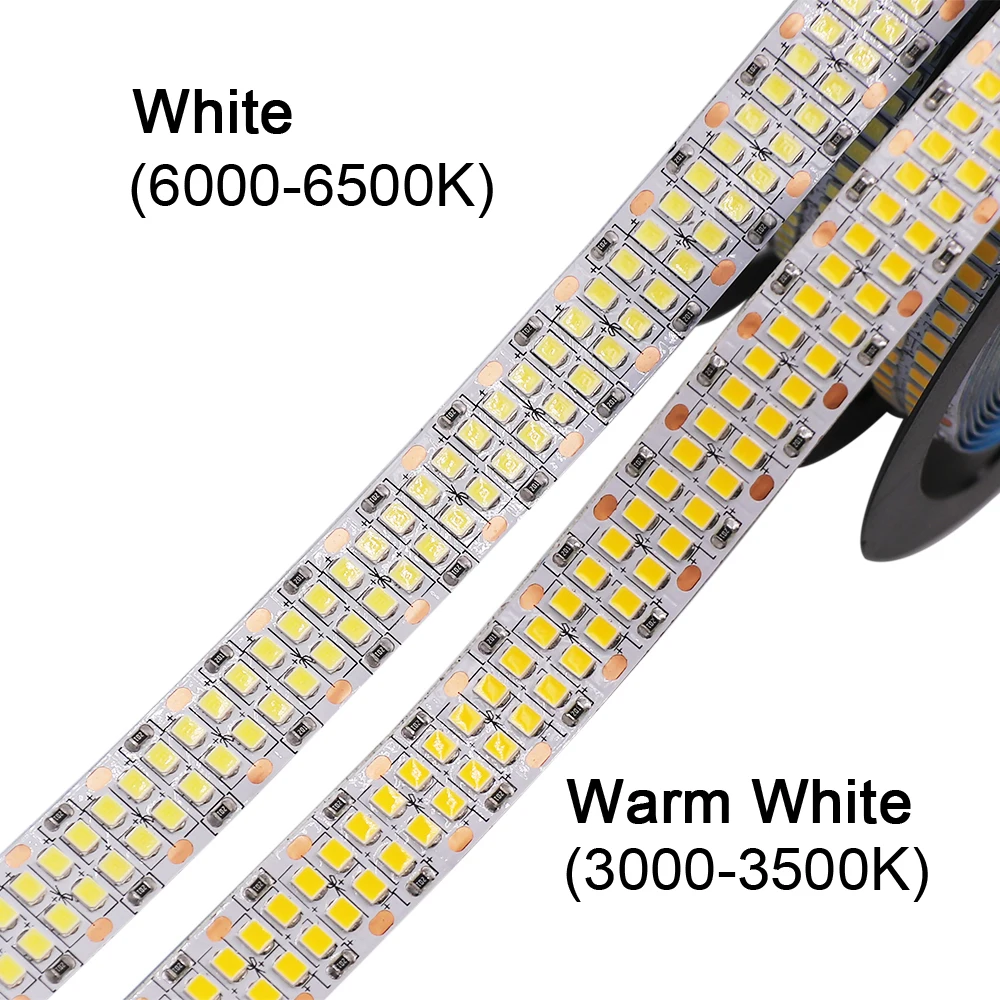 Светодиодсветильник лента 480 SMD гибкая двухрядная LED полоска 2835 для украшения