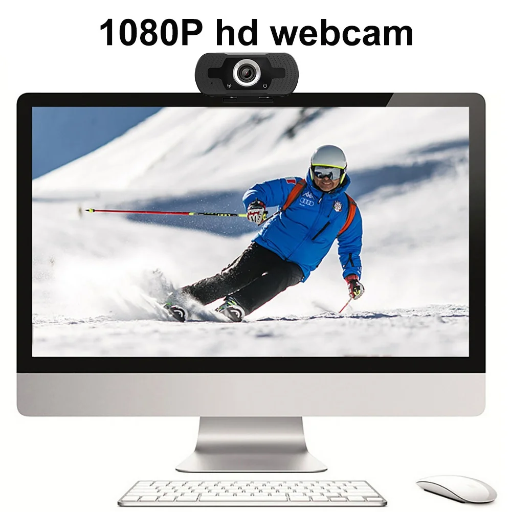

30 degrees rotatable 2.0 HD Webcam 1080p USB Camera Video Recording Web Camera with Microphone For PC Computer