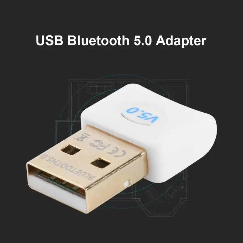 USB Bluetooth 5,0 адаптер ключа с CD встроенным драйвером для bluetooth-устройств, применимых к Windows 7/8/10/Vista/XP MAC OS X