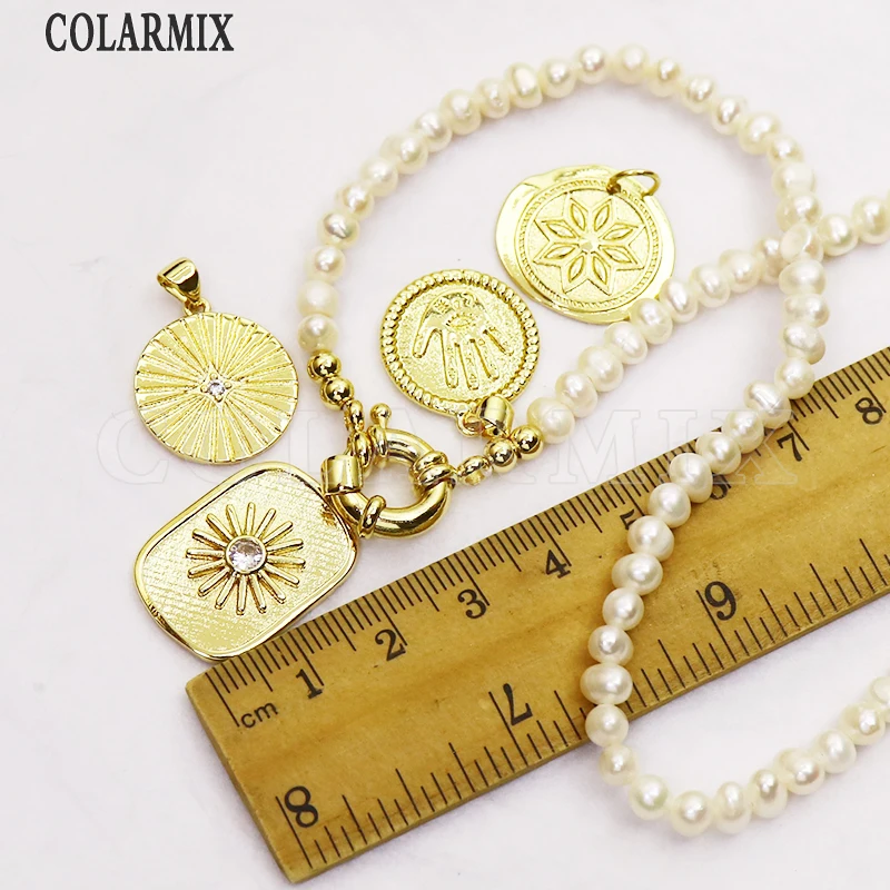 

4 Stand Pearls jewelry necklace 40cm handmade beaded necklace metal necklace accessories women necklace New design jewelry 7382