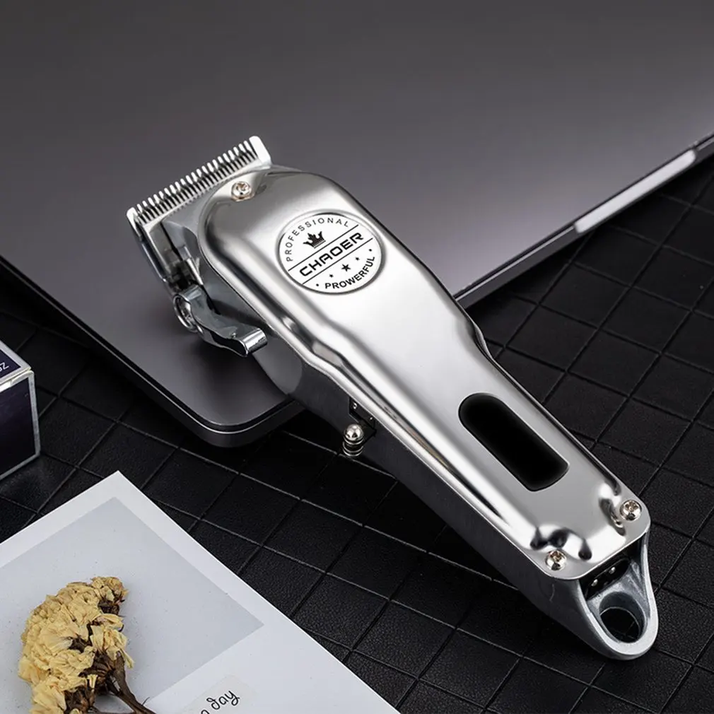 

C99 Electric All-metal LCD Clipper Hair Clipper Modeling Oil Head Push LED Smart Display R-shaped Fillet Design